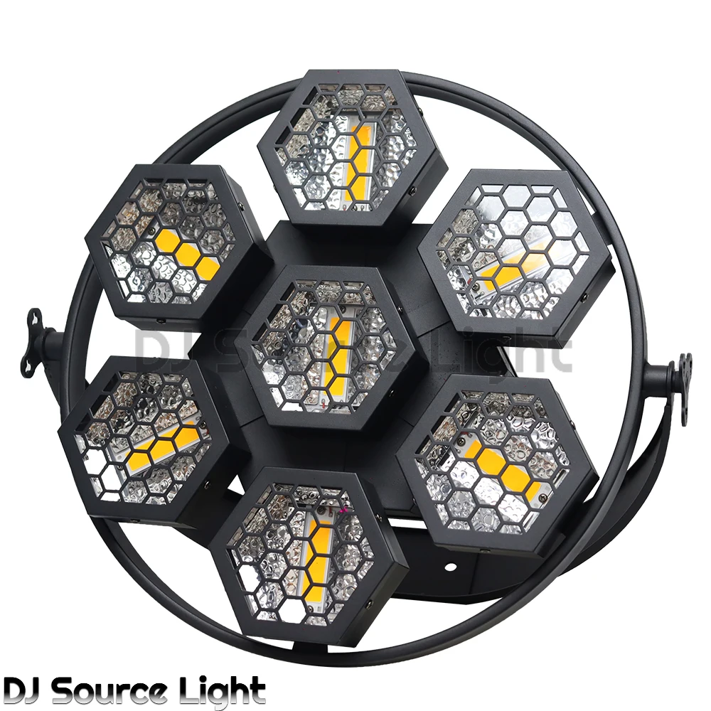 1/2/4 قطعة LED ضوء الرجعية 7X50 واط COB بليندر ضوء ستروب سباق الخيل تأثير أضواء للمسرح DMX512 ل DJ ديسكو نادي الزفاف #3