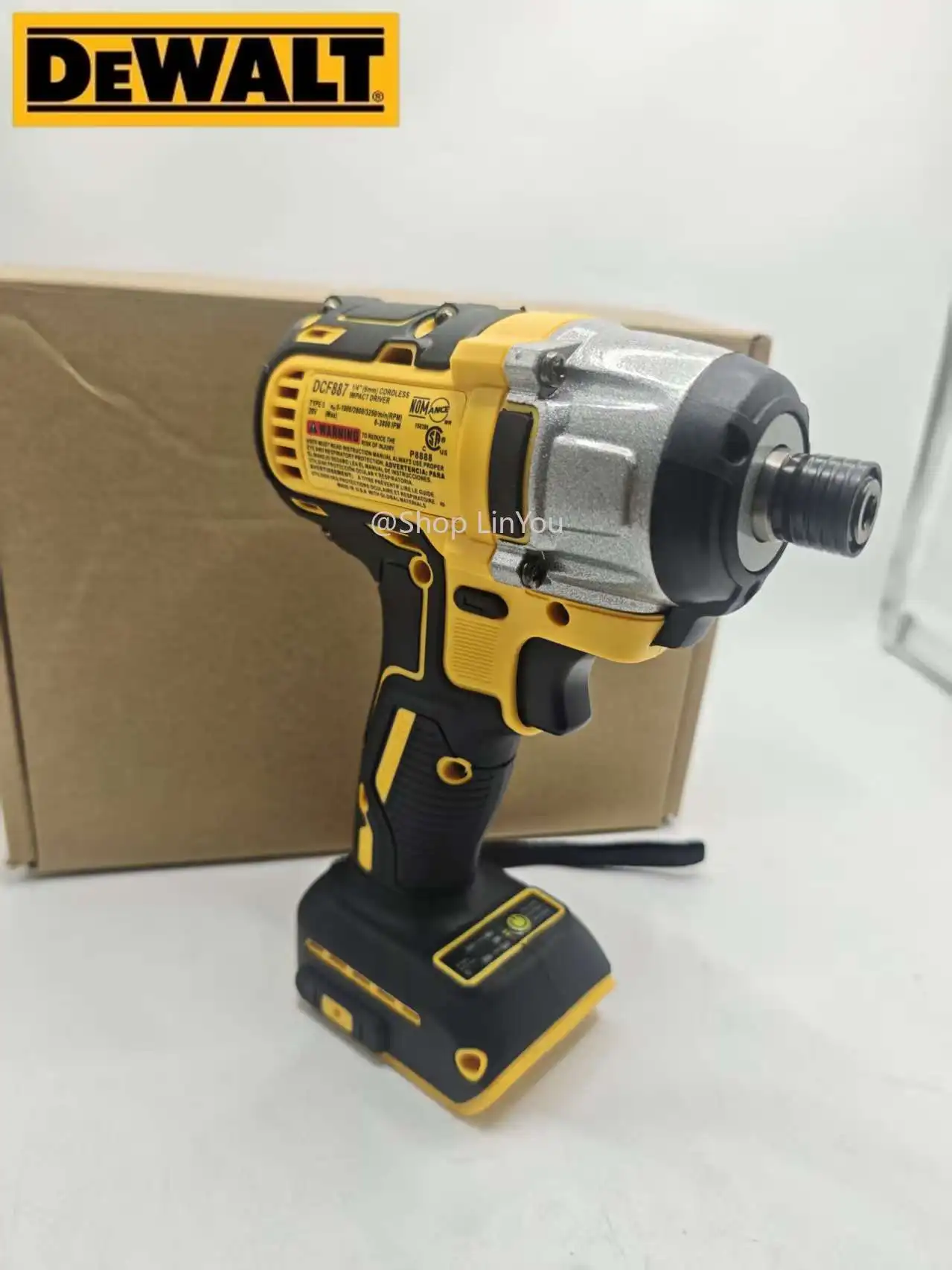 DEWALT DCD887 Electric Impact Driver Drill, 20V Battery, 3250RPM, Brushless Motor Electric Screwdriver Power Tool view 6