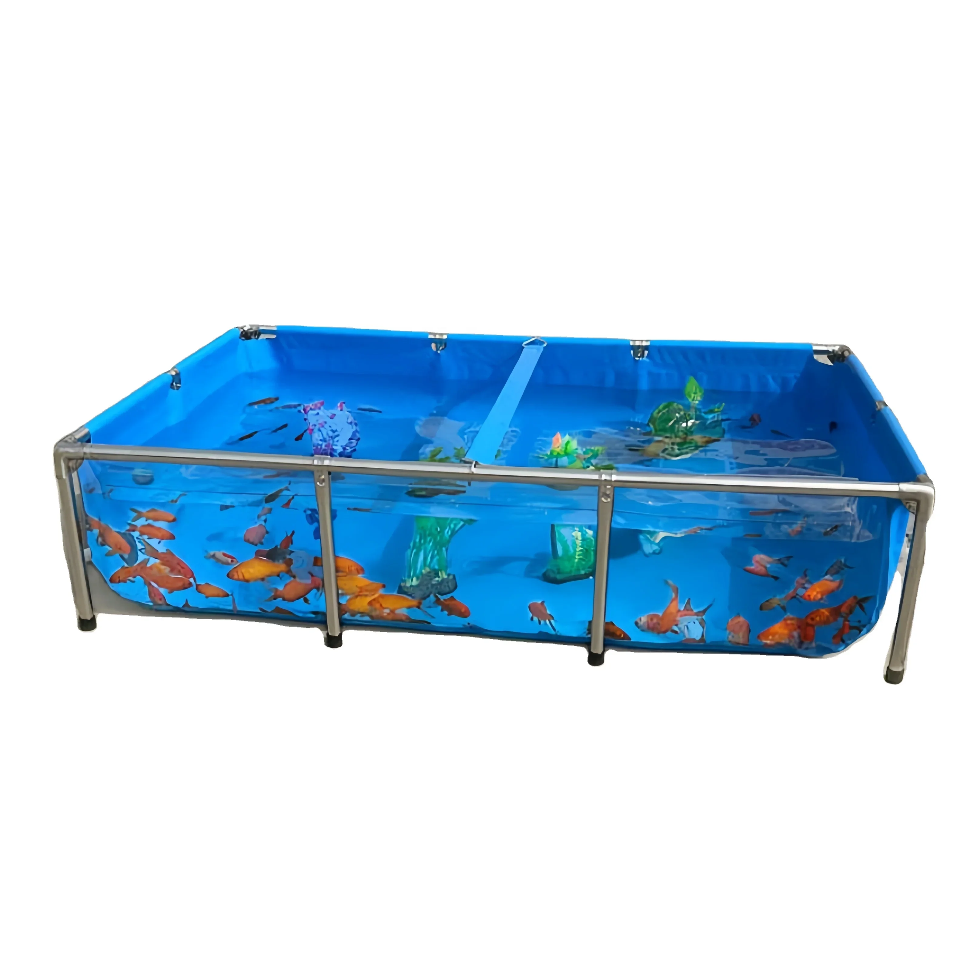 

11Gallon 42L Custom Indoor Plastic Pet Betta Koi Pond Show Fish Transport Tank Aquarium Large For Bettas