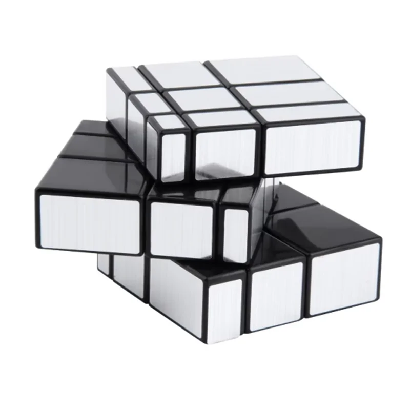 3x3x3 & 2x2x2 Mirror Shaped Rubik\'s Cube Children\'s Puzzle Toy Golden/Silver Exercise Finger Flexibility Toys For Entertainment