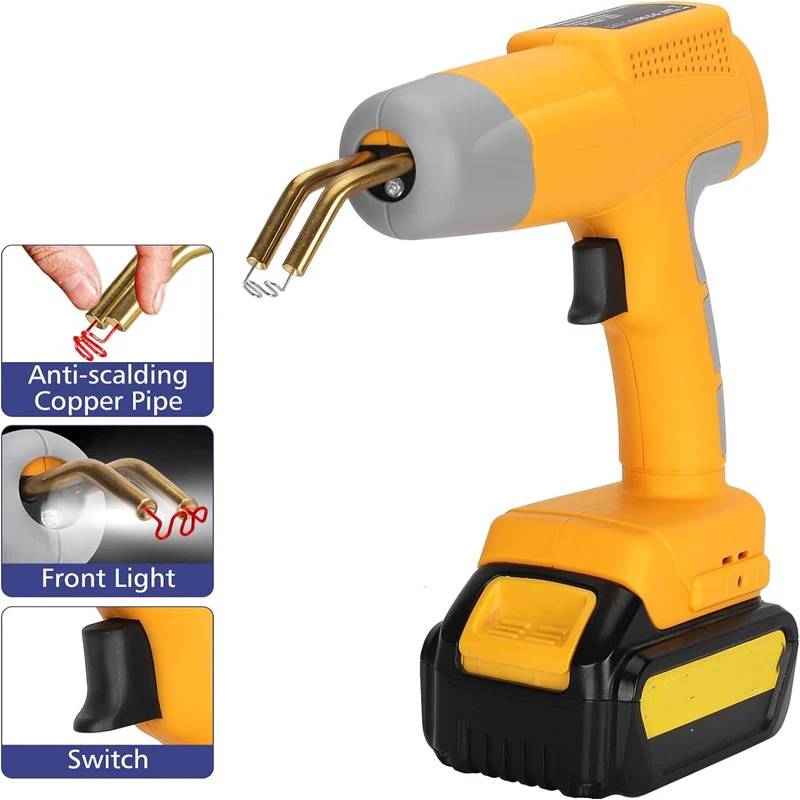 Cordless Plastics Welding Nail Gun for Dewalt 18V 20V Li-ion Battery Portable Welding Machine with 6 Types 600pcs Welding Nails