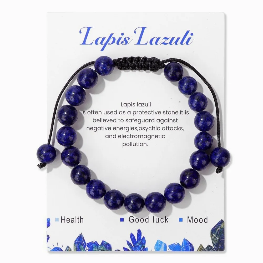 Healing Energy Bracelet Yellow Tiger Eye White Crystal Magnet Stone Natural Stone Handmade Beaded Elastic Rope for Women
