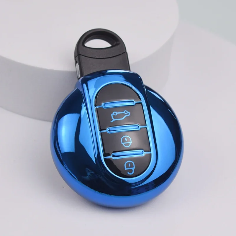 3 Buttons TPU Car Key Cover Case Fob Set Cup Bag Fit for BMW MINI Cooper 2014 2015 F55 F56 Key Protector