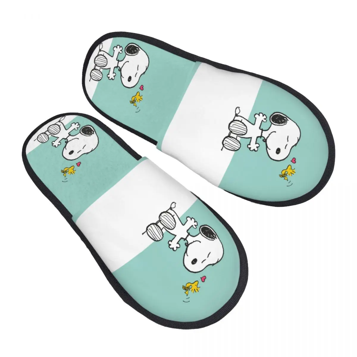 Custom S-Snoopys Anime Guest Chinelos para Mulheres, Casa Chinelo, Hotel