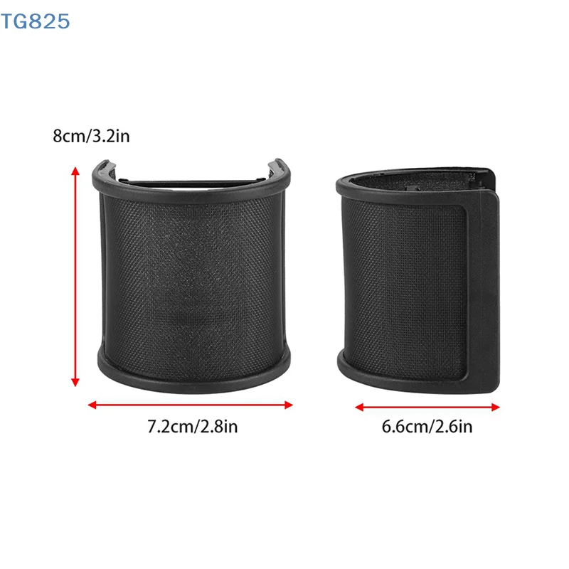【AN】Universal Microphone Filter Condenser Microphone PC Studio Recording Metal Windscreen