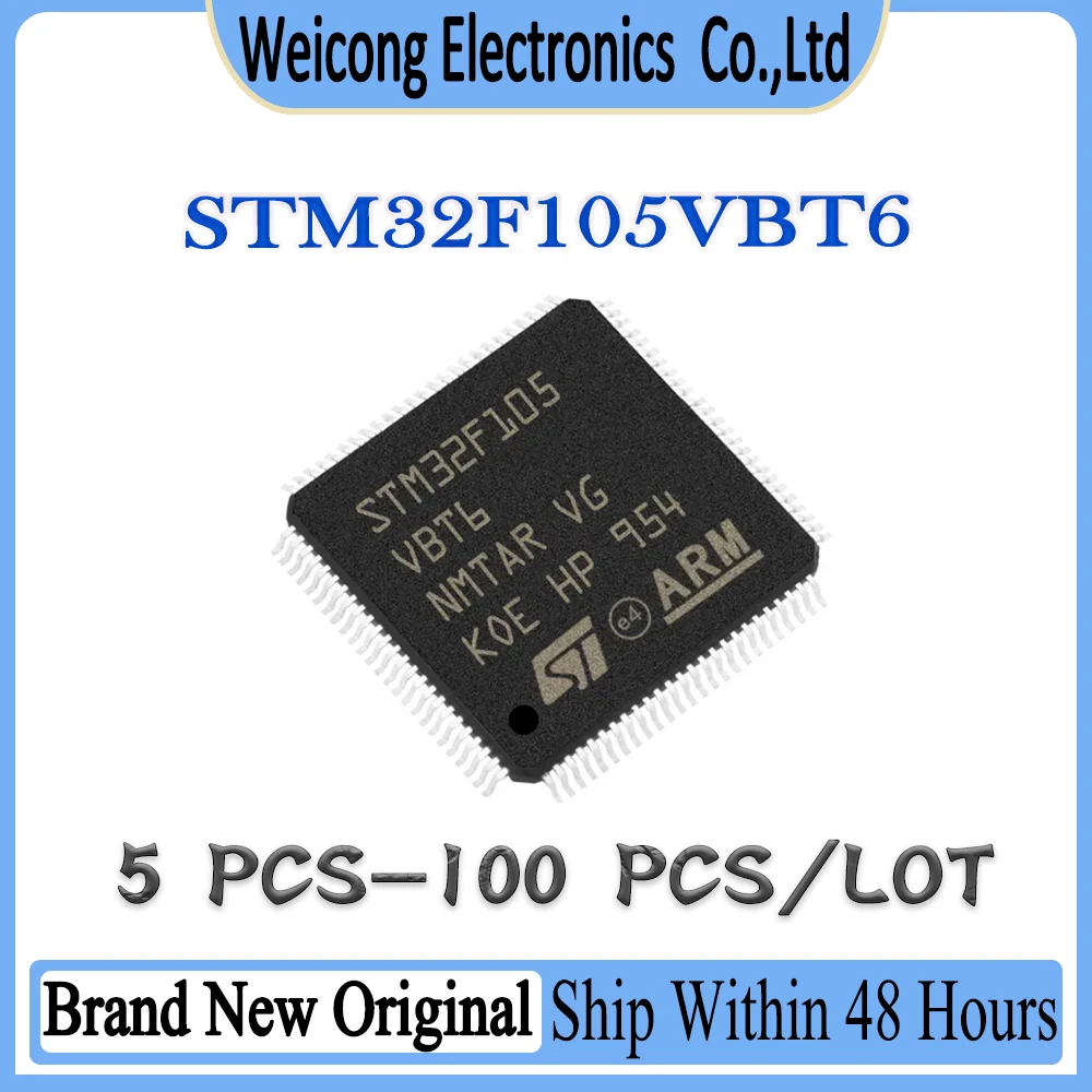 STM32F105 STM32F105VBT6 STM32F105VBT STM32F105VB STM32F105V STM32F STM32 STM New Original IC MCU Chip LQFP-100