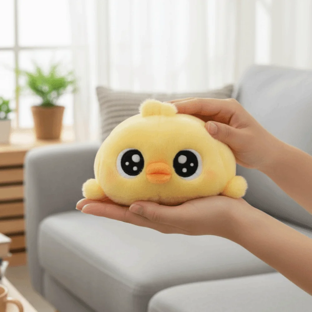 Cartoon Elephant Plush Toys Fluffy Soft Round Plush Piglet Doll Adorable Penguin Little White Dog Plush Toy Home Decoration