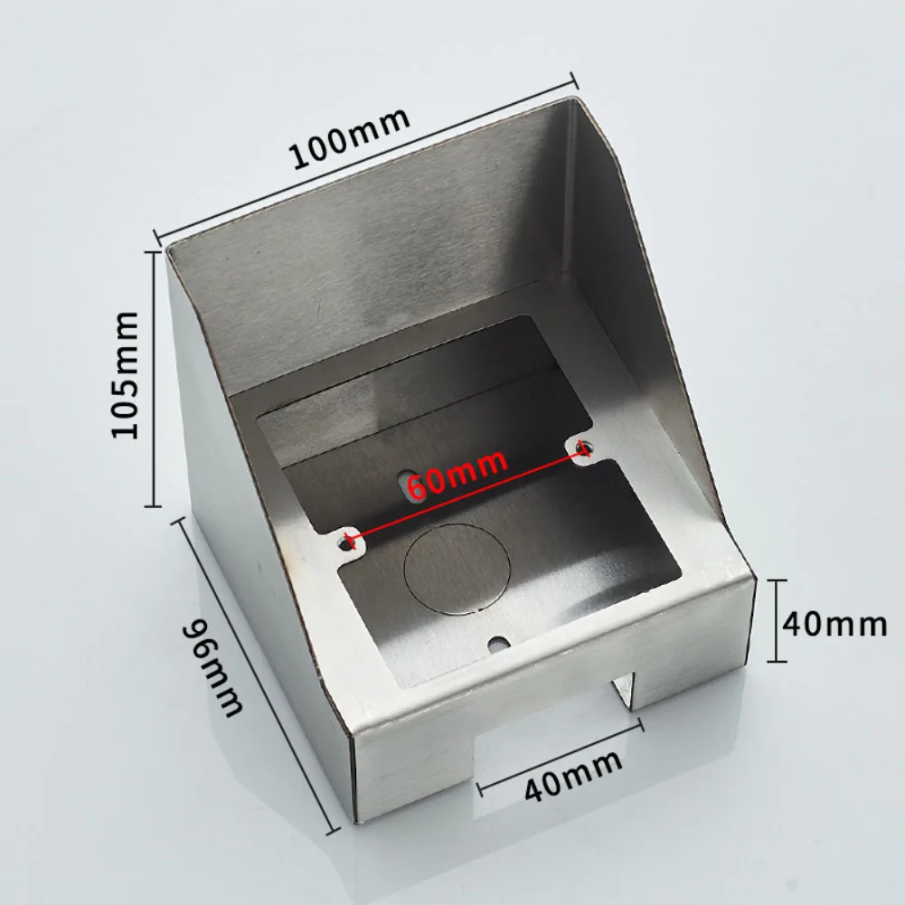 

Waterproof Socket Cover for Outdoor Switch Protection Stainless Steel Rain Cover Compatible with 86 Type Socket Panels