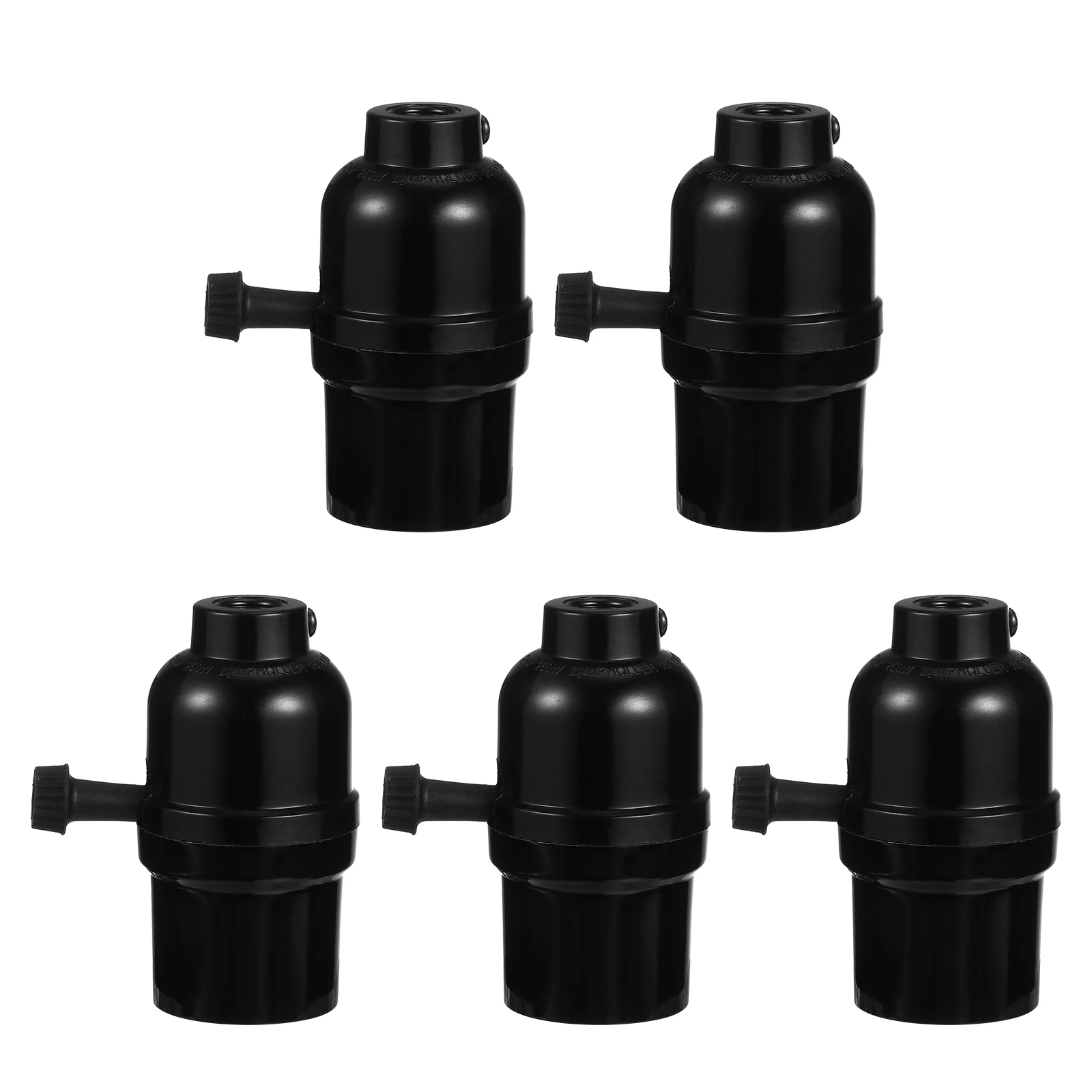 

5 pcs E26 Lamp Holder Pendant Light Socket Retro Ceiling Hanging Droplight Strong Durable Easy Assemble Household Use Beautiful