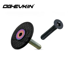 OG-EVKIN HC-001 Carbon Fiber Headset Top Cap Titanium Bolt M6 X 35mm 1-1/8
