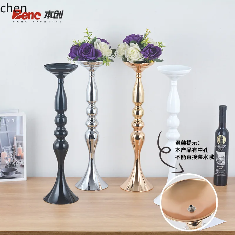wedding props aisle runner vase candlestick candlelight dinner nordic creative candle holder stand decoration
