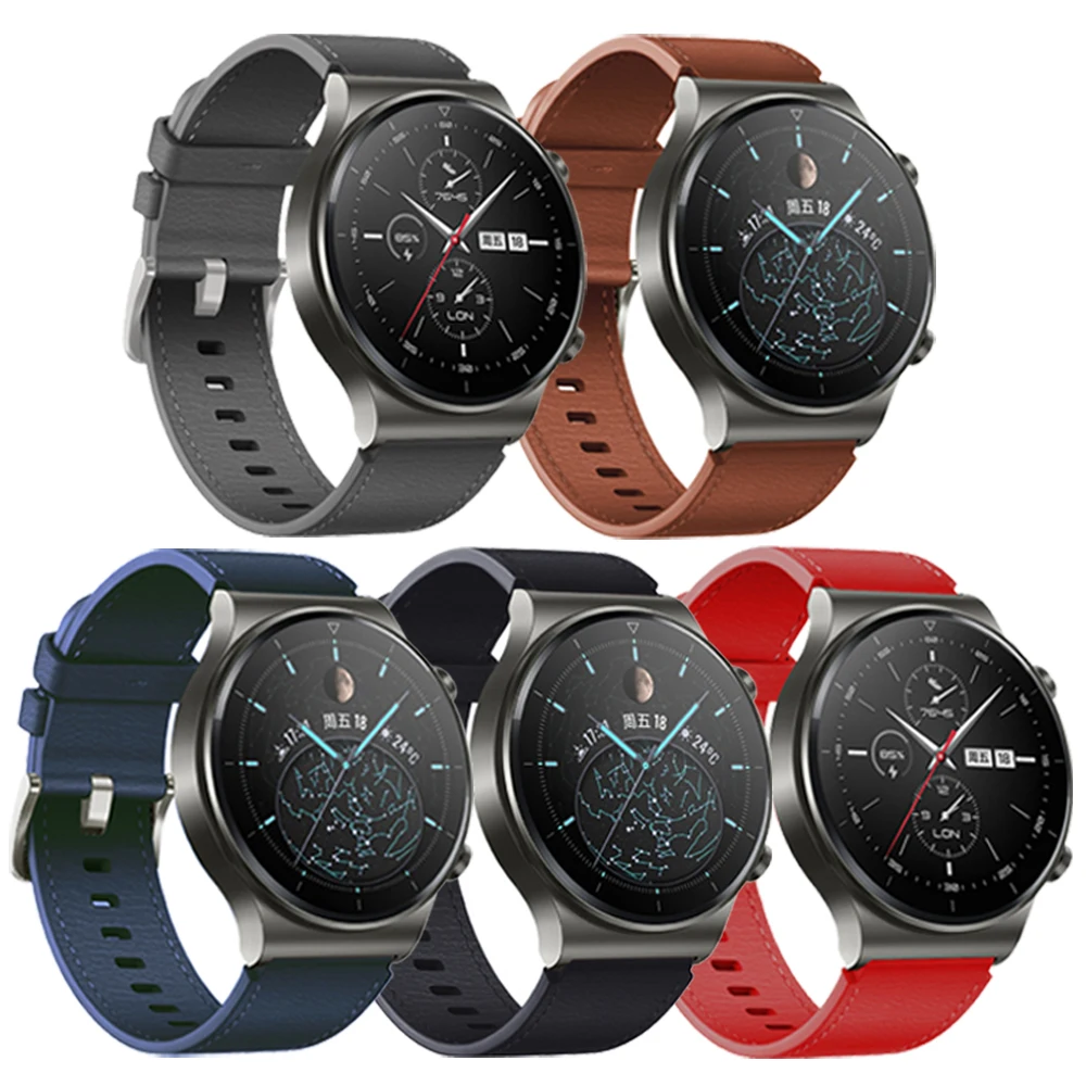 Bao Da Chính Hãng Ban Nhạc Cho Đồng Hồ Huawei Watch GT3 GT2 GT 2 3 Pro Runner 46Mm Dây 22Mm Đồng Hồ Thông Minh Smartwatch Watchbands easyfit Chính Thức Vòng Tay