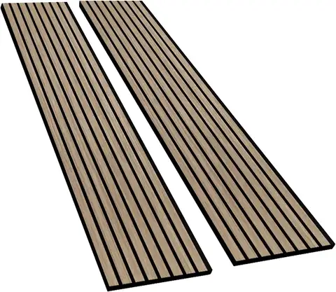 Wood Slat Acoustic Panels 94.5"×12.6" Wall Panels for Interior Wall Decor 3D Wood Slat Wall Panel Fluted Sound Absorbing Panel