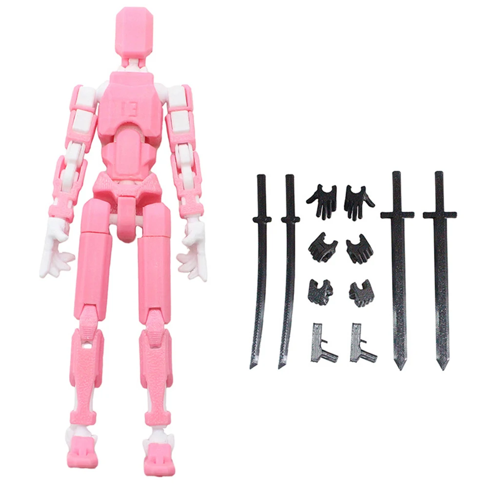 1 Set Multi-Articular Action Figures Multi-Jointed Movable 3D Printed Mannequin Dummy 13 Figures Toys for Kids & Adults Gifts