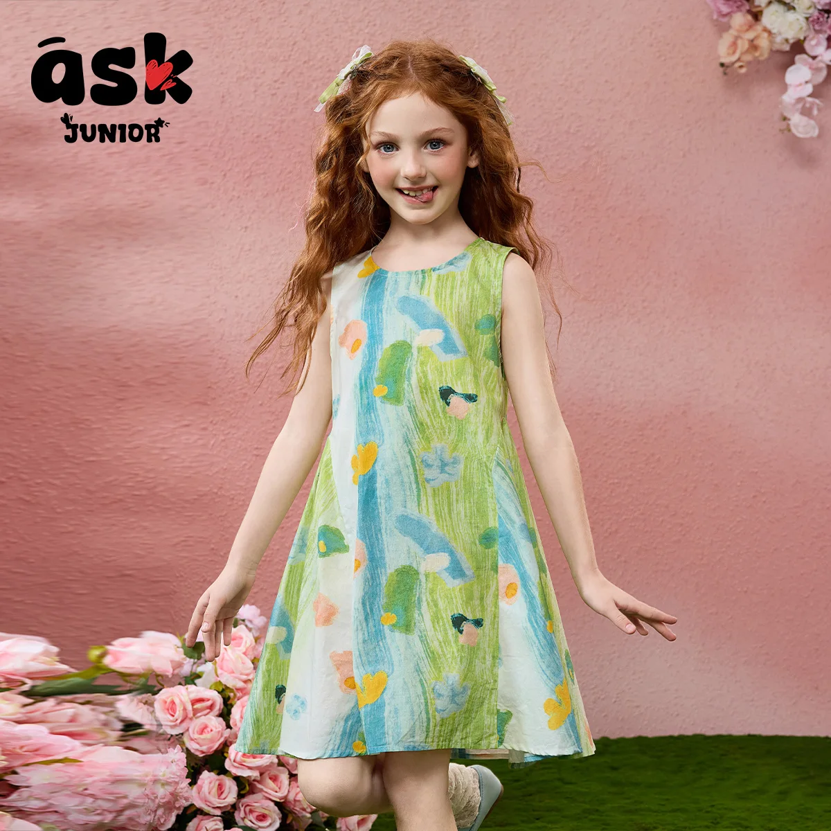 اسأل فستان سترة صيفي بدون أكمام للفتيات الصغيرات فستان الأميرة لقضاء العطلات على شاطئ البحر #5