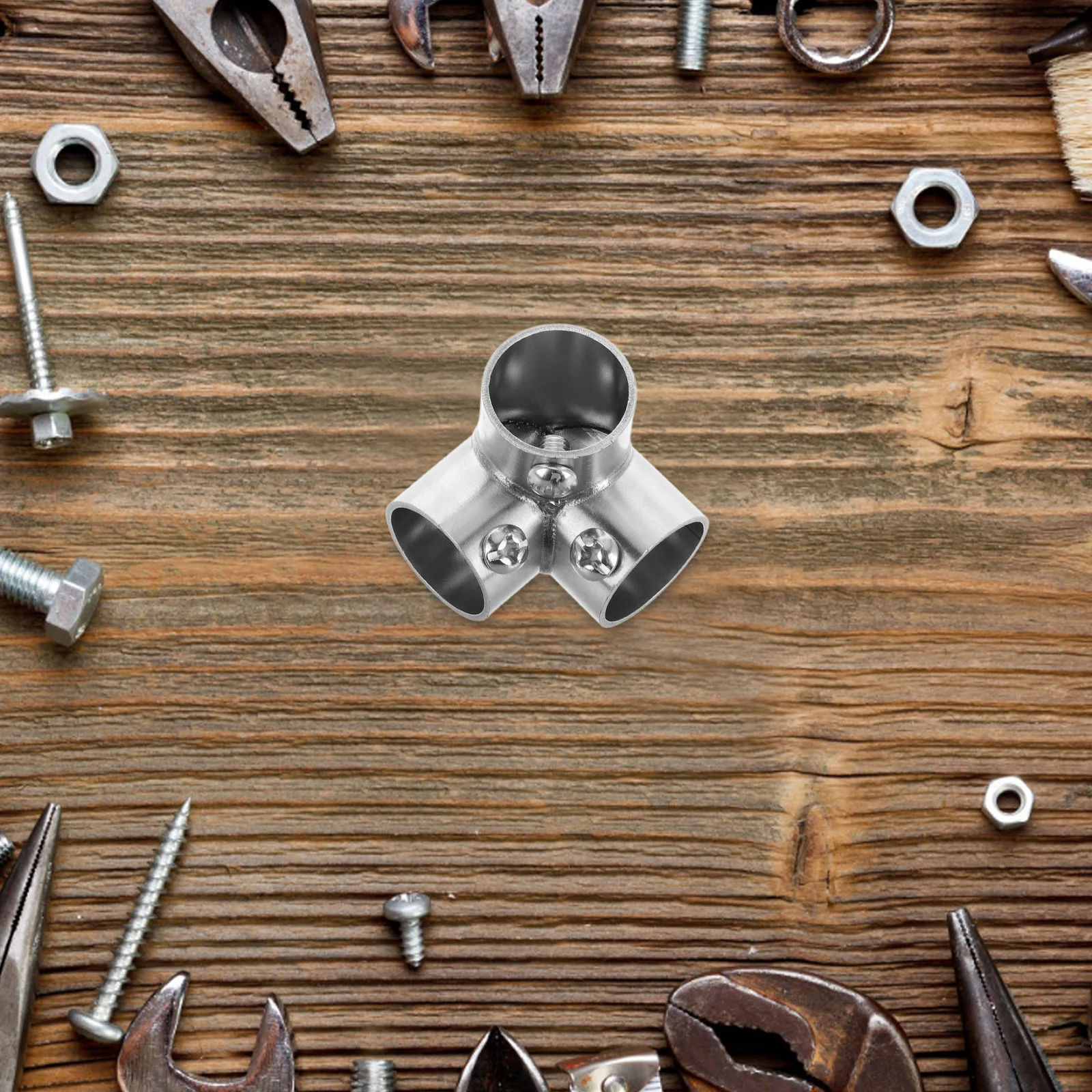 

Stainless Steel Pipe Connectors Marine Grade Boat Railing Child Safety Gate Adjustable Length Stable Connection Fittings