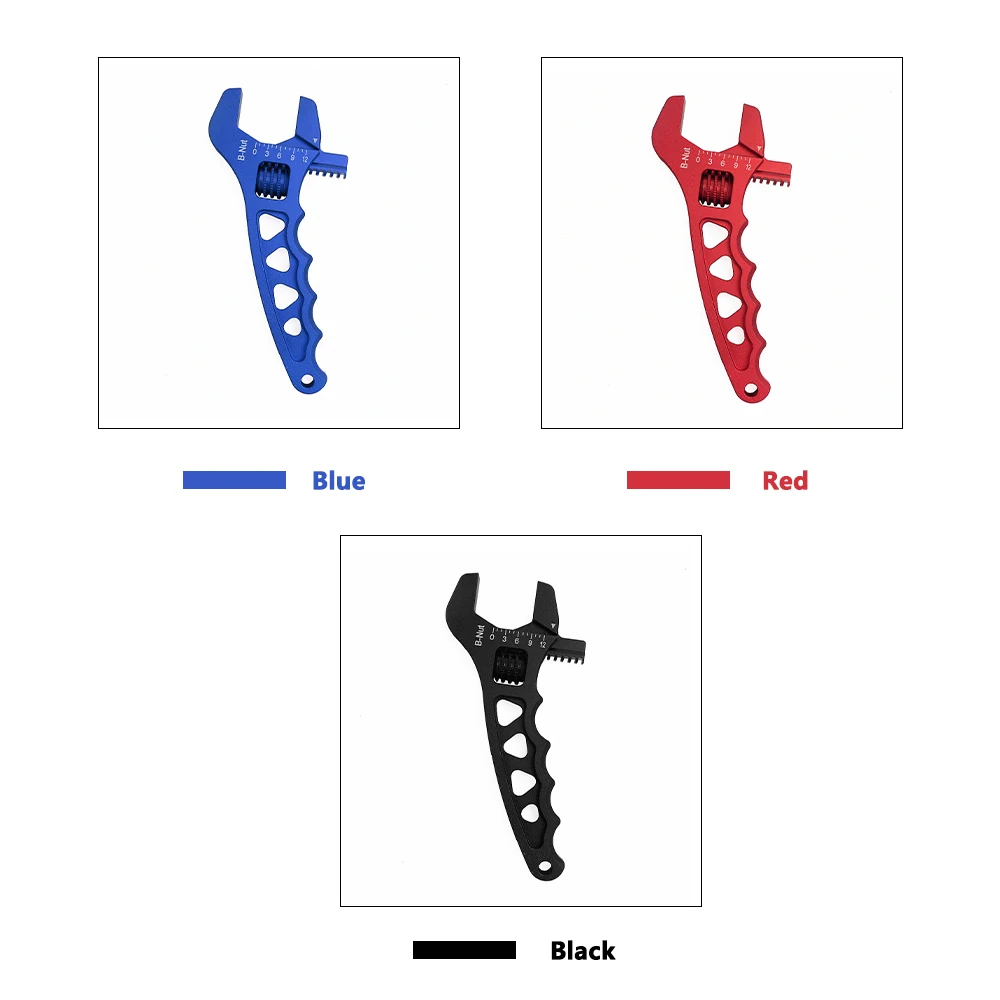 AN3-AN12 Adjustable AN Wrench Tool Aluminum Wrench Spanner Hose Fitting Tool AN 3 4 6 8 10 12  Hose End Fitting OFI085