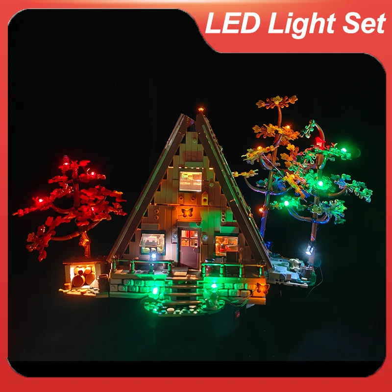 

LED Light For Ideas 21338 A-Frame Cabin Building Blocks MOC Lighting Toys Only Lamp+Battery Box(Not ​Include the Model)