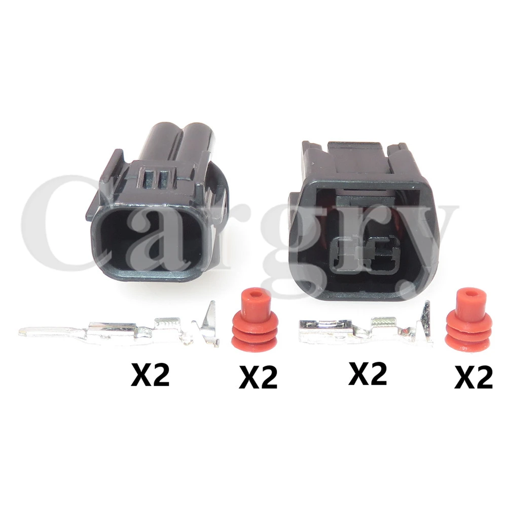 1 Set 2P Automobile Fog Lamp Wire Socket 6181-6851 6189-7408 AC Assembly Car Male Female Docking Waterproof Connector For Honda - Image 2