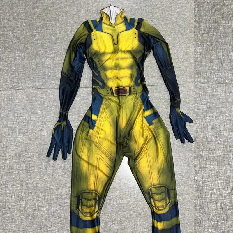 Halloween Wolverine Movie Cosplay Costume Superhero Zentai Suit Cosplay Adults Kids Bodysuit Men Boys Male