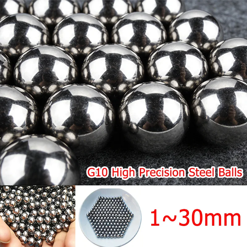 

﻿10~1000pcs 1~30mm G10 Grade Solid Bearing Steel Ball Solid Ball Precision Bearing Steel Pellet Round Smooth Roller Ball