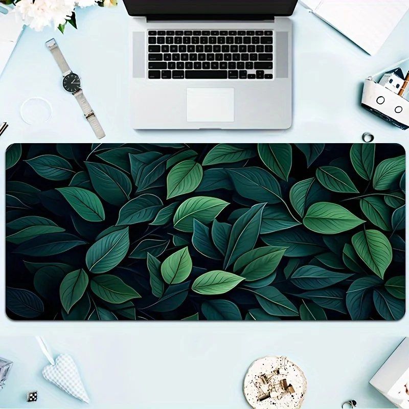 

Большой игровой коврик для мыши Green Leave с нескользящим резиновым основанием. Точный дизайн со швом. Моющийся и прочный для игр и офисного использования.