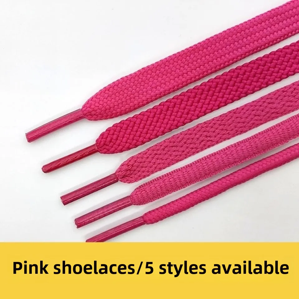 

Pink Shoelace Flat round Semicircle High-Low Top Canvas Sports Leisure Basketball Shoes Boots Men and Women All-Matching