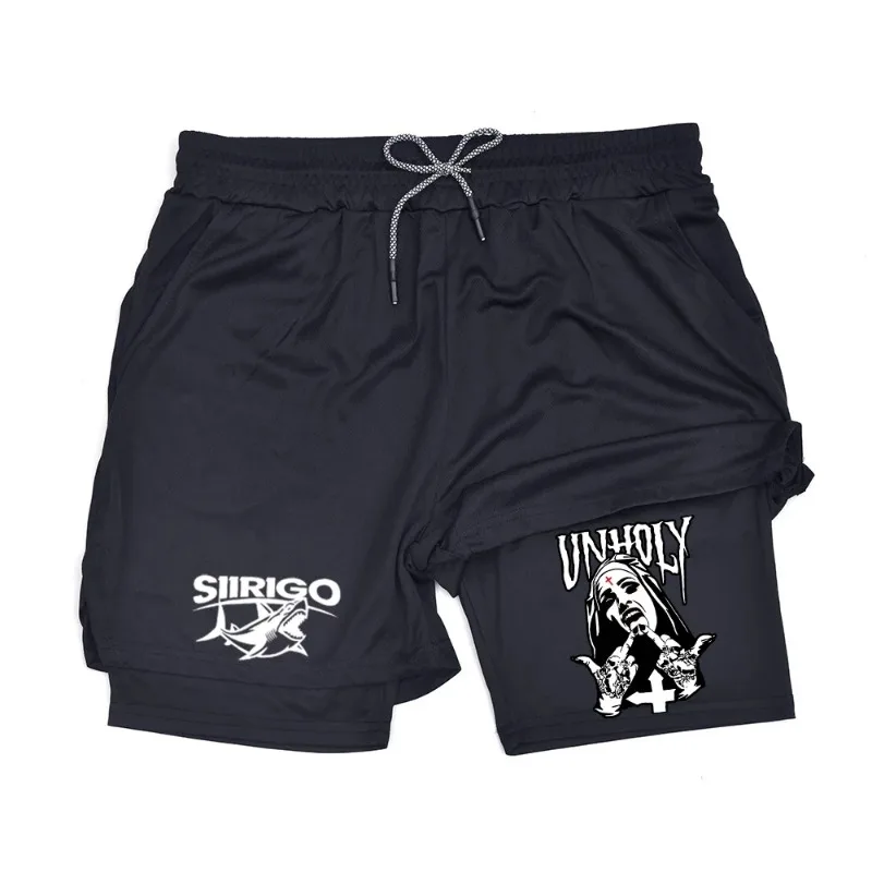 

Men's 2in1 Running Basketball Shorts Quick Dry with Mesh | Double Layer Breathable Gym Workout Casual Sportswear Sport Athletic