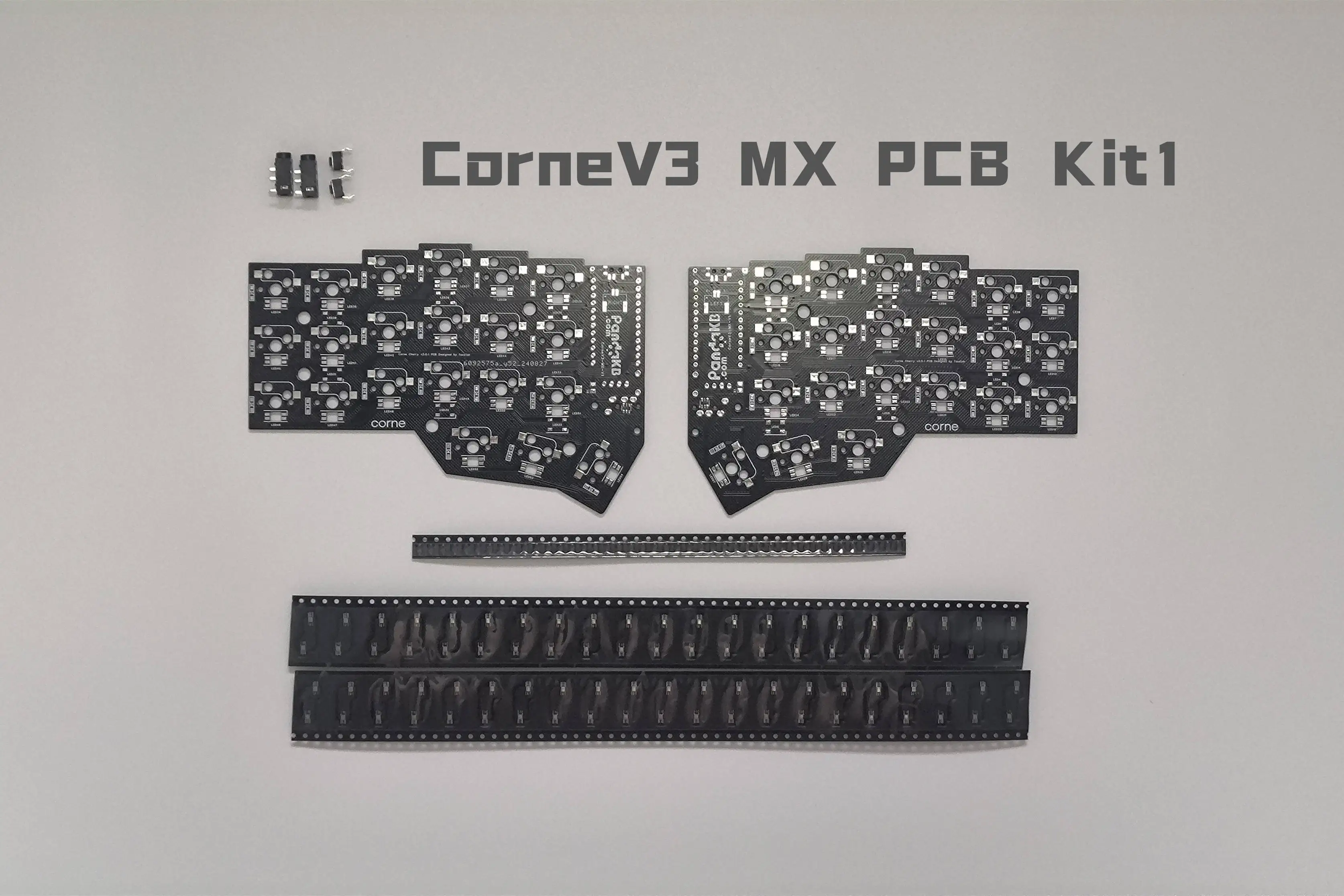 Imagem -03 - Corne Split Teclado Pcb Kit Personalizado Esd Wired ou Wireless Cereja v3 Pcb Não Prebuild Crkbd Ergo