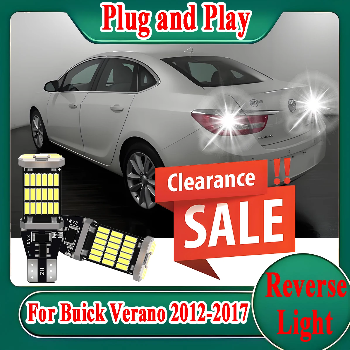 

2 шт. Canbus автомобильный светодиодный фонарь заднего хода 6000K CSP чипы Plug and Play для Buick Verano 2012 2013 2014 2015 2016 2017 резервная лампа