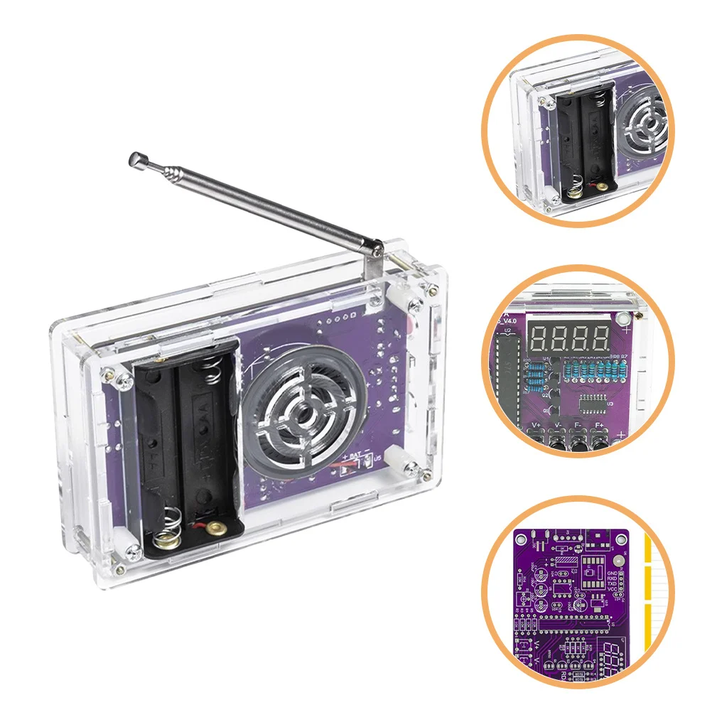 

1Set DIY Fm Radio Kit Electronics Soldering Practice Board Assembly Circuit Microcontroller Electronic DIY Kit for Projects