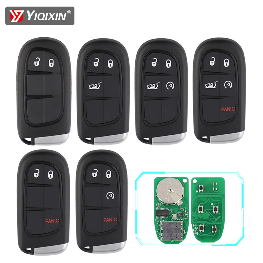 

Smart Car Remote Key For Jeep Cherokee Chrysler Compass Renegade Dodge Durango RAM GQ4-54T Keyless Go Hitag-AES 4A Chip 433Mhz