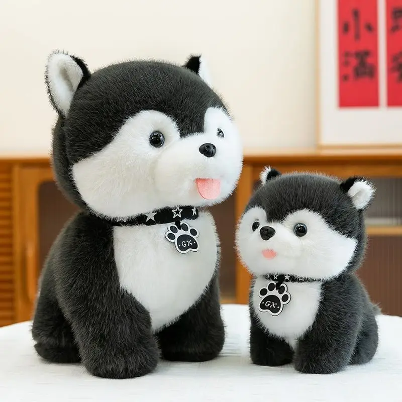 

Cute Husky Doll Speaks Out Two Ha Plush Toys as a Birthday Gift for Best Friends and Girlfriends