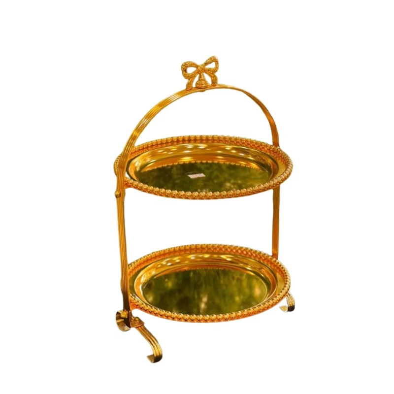 

Deluxe Dried Fruit Tray Metal Dessert Tray Dried Nut Tray with Lid