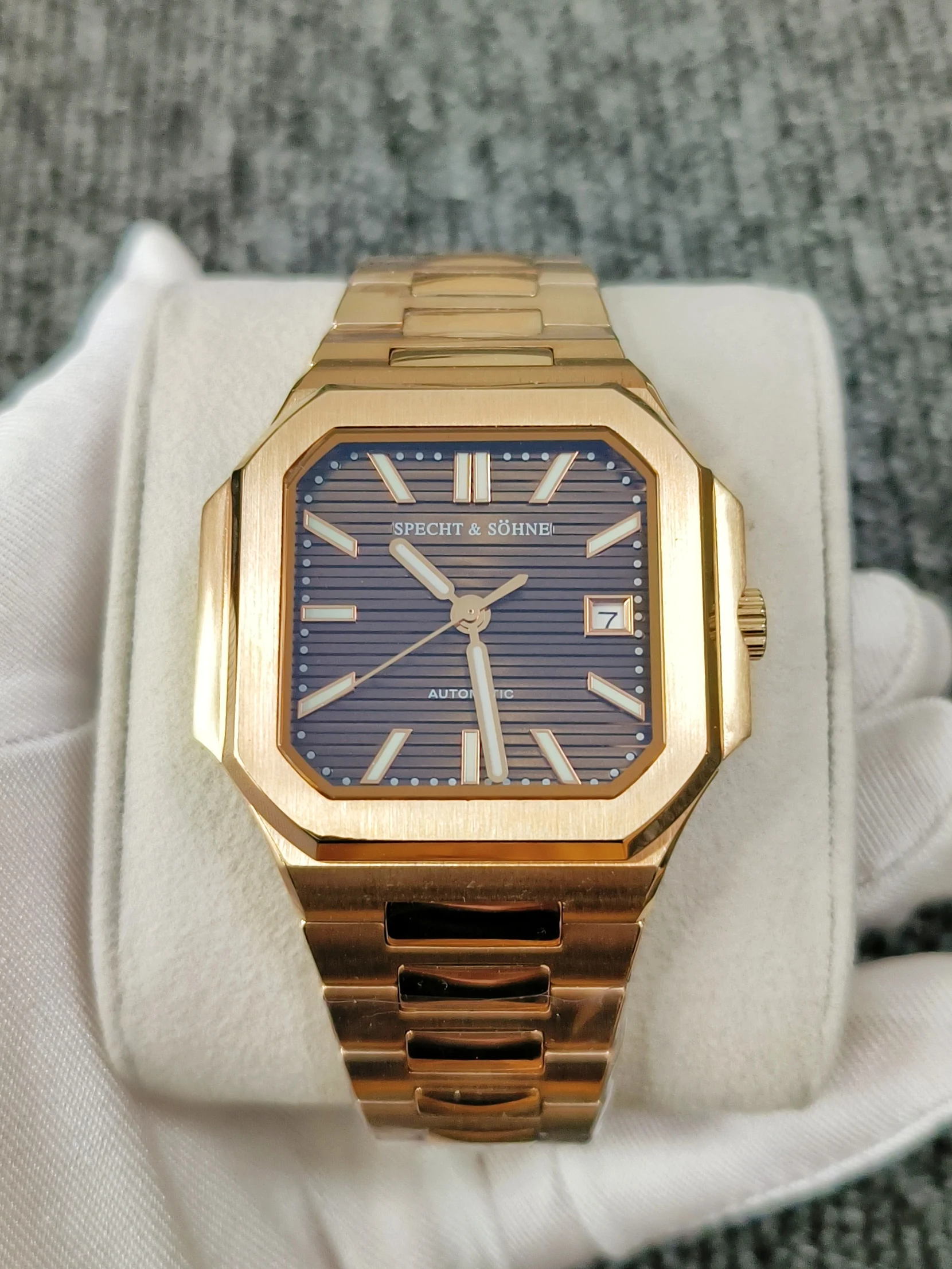 Reloj Mecánico Automático Clásico para Hombre Specht&Söhne 2026, 41 mm, Cristal de Zafiro Luminoso, Resistente al Agua 50 m, Reloj Hombre