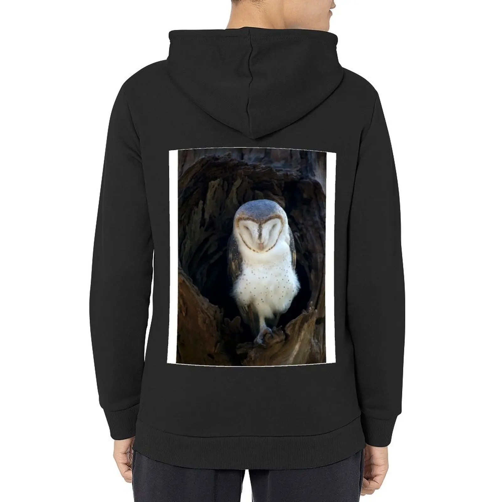 النوم الحظيرة البومة هوديي الرجال الشتاء سترة الرجال معطف ملابس رجالي ملابس الخريف الكورية هوديي الشارع الشهير