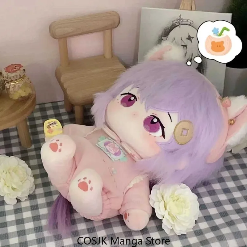 Anime Genshin Impact Qiqi 20cm Cute Cotton Dress Up Plush with Clothing Set Gift Cosplay Figure Stuffed Body Plushie Pillow - view 3