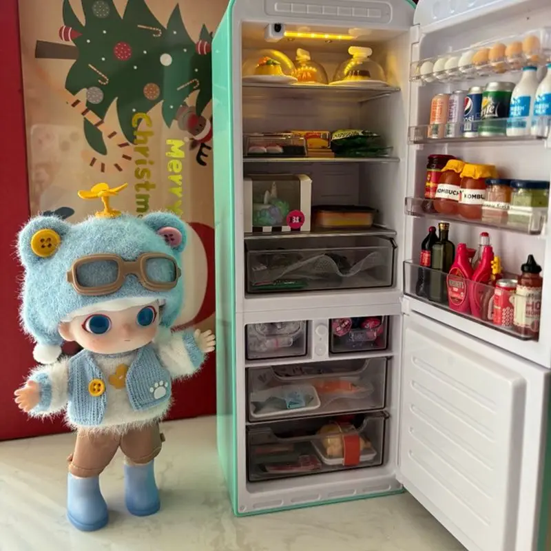 Original Fill The Fridge Mini Refrigerator Set Mini Brands Ball Series Blind Box Mystery Box Play House Toy Decor Kid Toys Gifts view 3