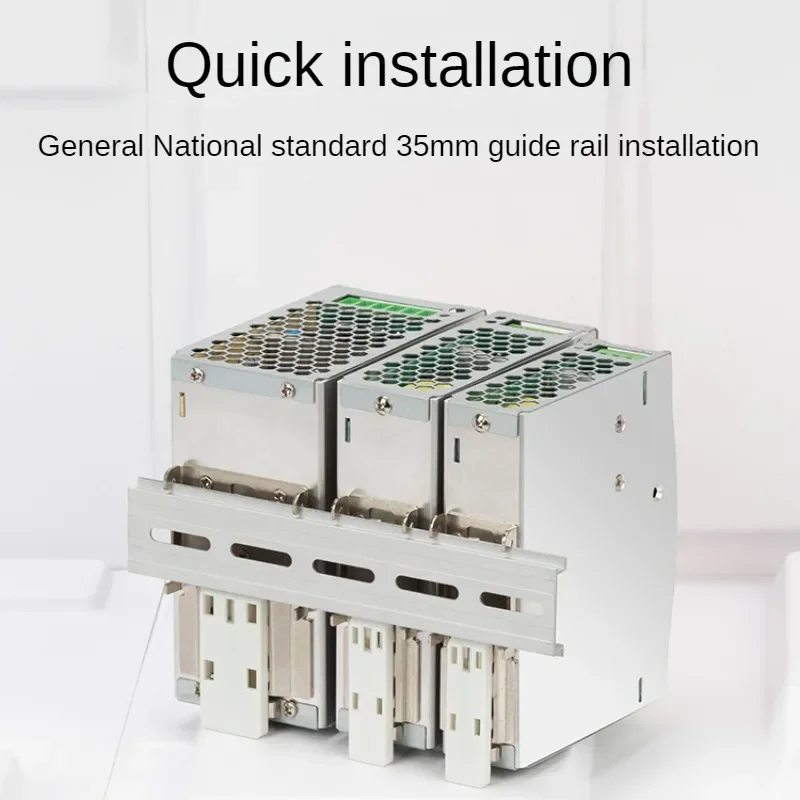 Imagem -03 - Fonte de Alimentação Montada Trilho do Interruptor Trilho Industrial do Ruído 12v 24v Saída 48v Wdr75 120 w 150 w 240w a