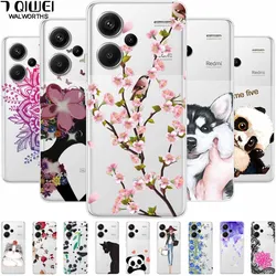 For Redmi Note 13 Pro Plus Case Clear TPU Soft Back Cover for Xiaomi Redmi Note 13 Pro Plus 5G Transparent Silicone Cases Funda
