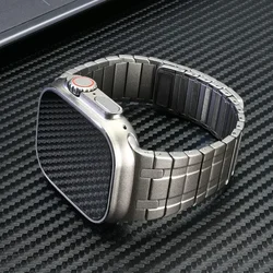 Magnetic Steel Link Bracelet for Apple Watch 46mm 49mm 45mm 44mm Original Band for IWatch Series 10 9 8 7 6 5 4 Se Ultra 2 Strap