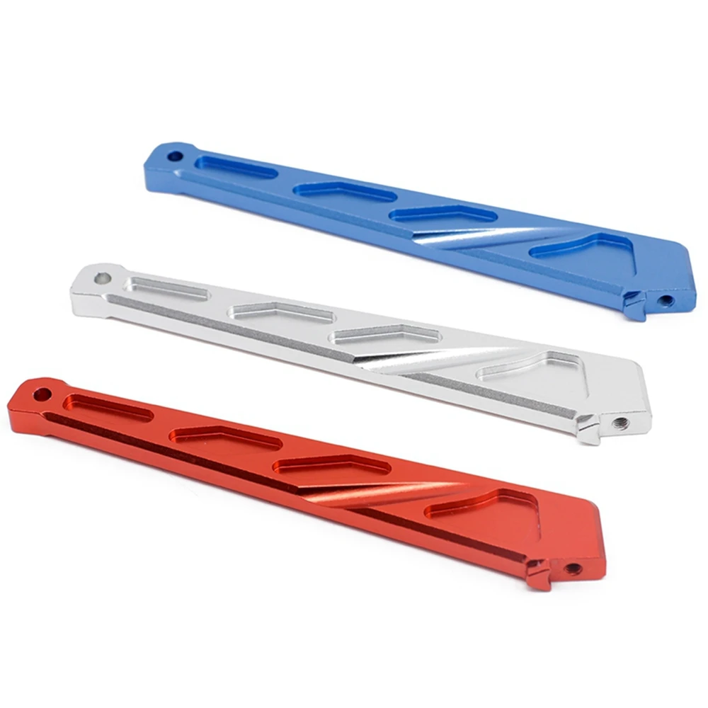 2Pcs Metal Front and Rear Chassis Brace Support for ARRMA Mojave 1/7 6S 4WD BLX RC Truck Car Upgrade Parts,Red