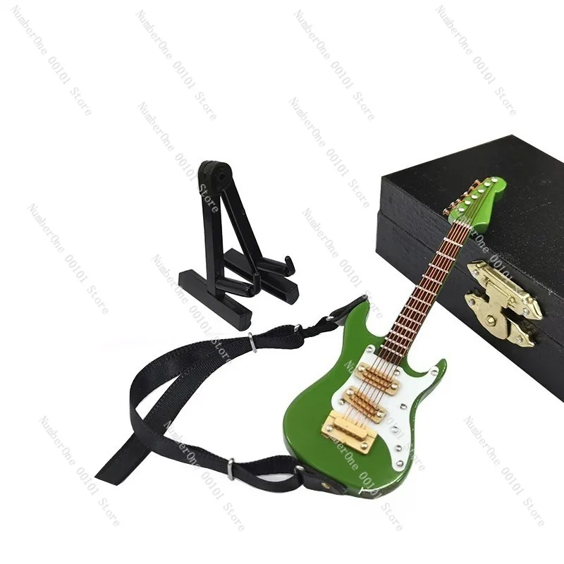 Mini Electric Guitar Model Display, Birthday Gift and Doll Musical Instrument, Cake Decoration, Handheld Figure, Engraving