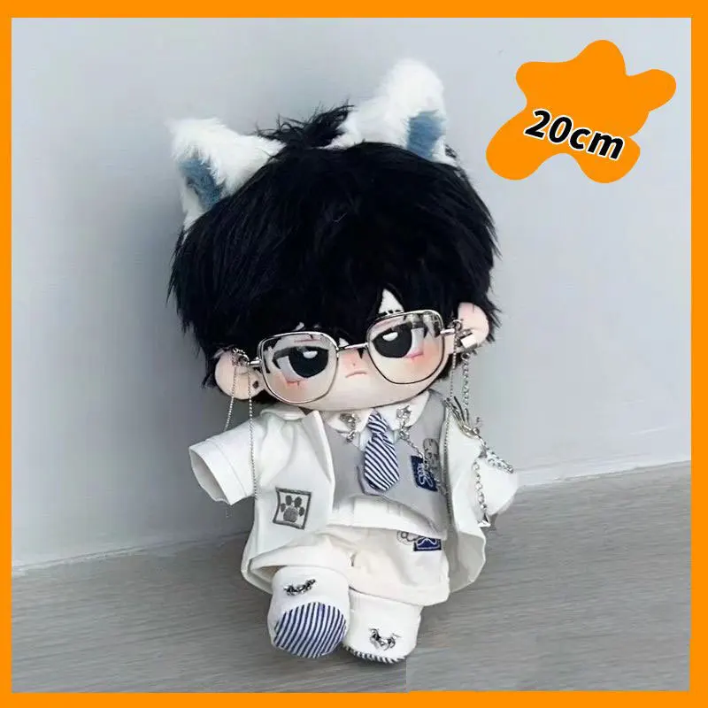 

Stuffed 20cm Crow No Attribute Cotton Doll Handsome Naked Baby Boy Cosplay Dress-Up Clothes Plush Toy Girls Kids Birthday Gifts