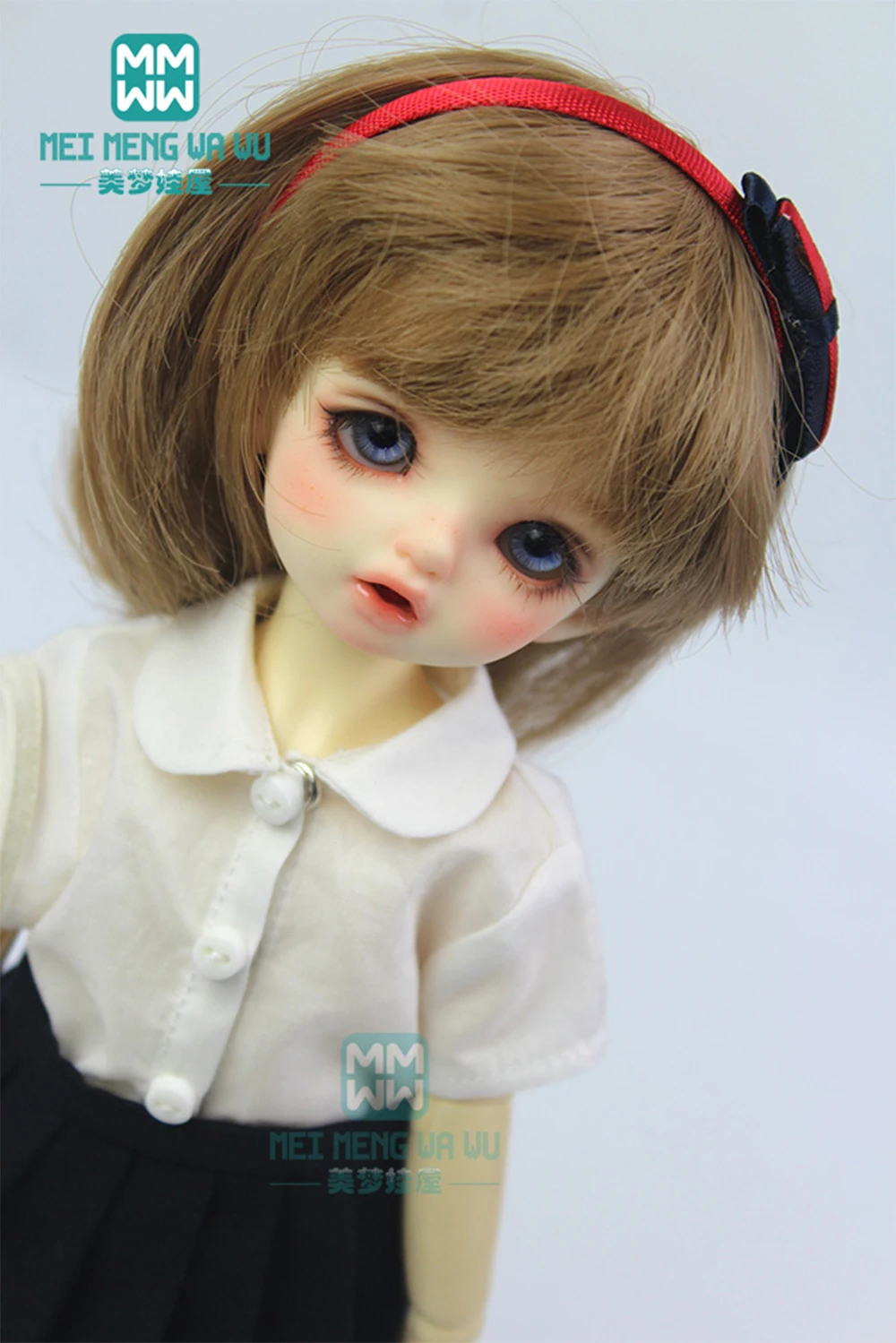 ファッショナブルな人形の髪1/3 1/4 1/6 bjd/sd,かつら,大きなカールのアクセサリー