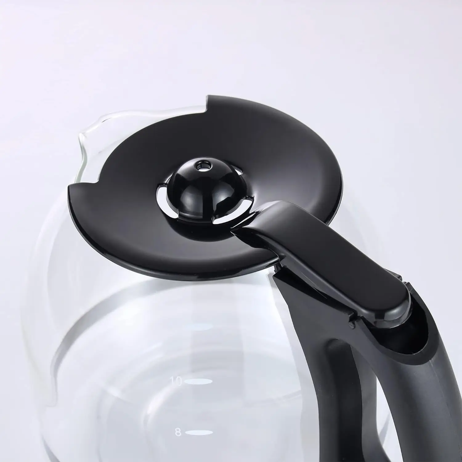 12-Cup Glass Replacement Carafe for Mr. Coffee Model #SK12, SK13, EHX23, JWX31, SJX23, SJX39 (Black, Replaces PLD12-RB)