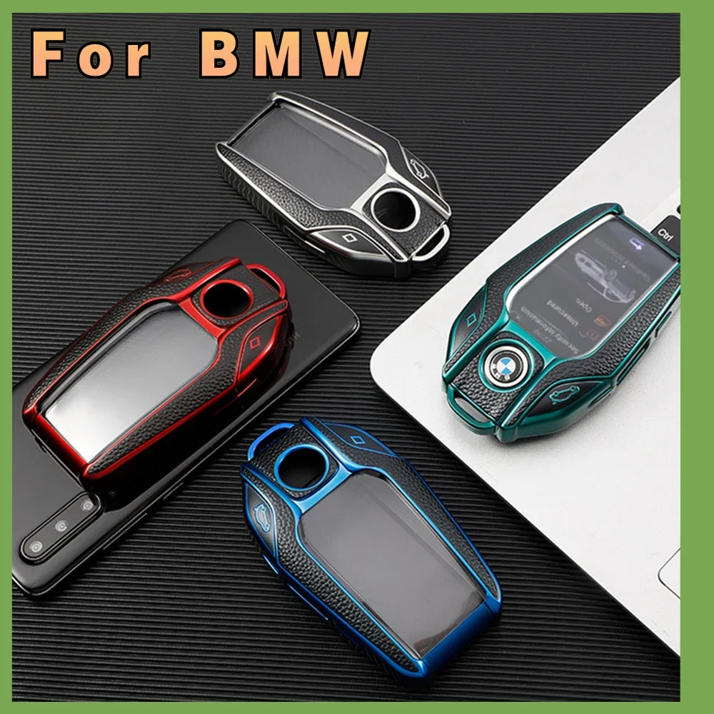 TPU Leather TPU Key Skin Car LED Display Key Cover Key Case for BMW 5 7 Series G11 G12 G30 G31 G32 I8 I12 I15 G01 X3 G02 X4 G05