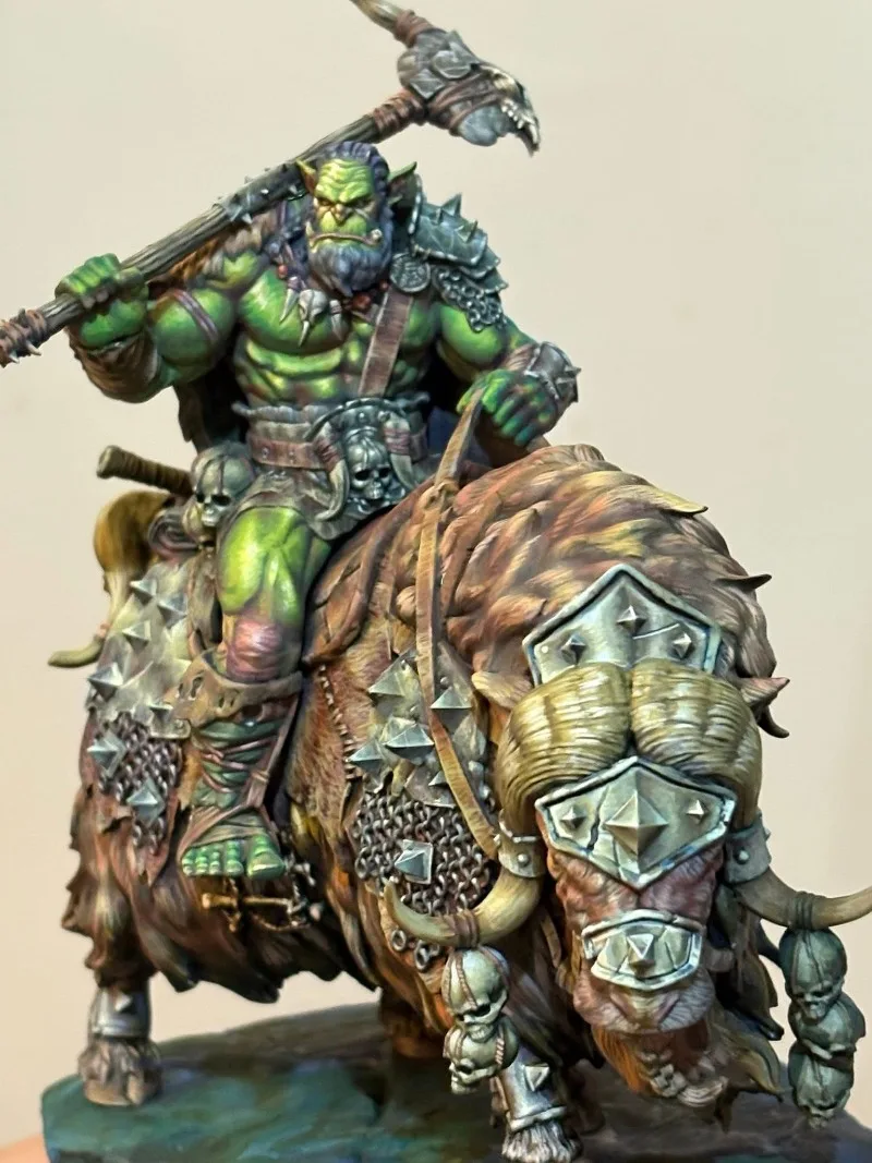 

Масштабная модель 1/24, 75 мм, литая из смолы, набор для сборки: Орки на конях, миниатюрные игрушки для хобби, несобранная, неокрашенная диорама