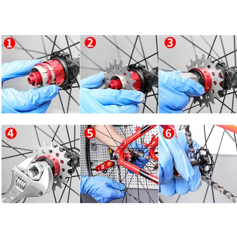 Комплекты для переоборудования одной скорости Yunyun 12T/13T/14T/15T/16T, односкоростной Freewhee с механизмом свободного хода