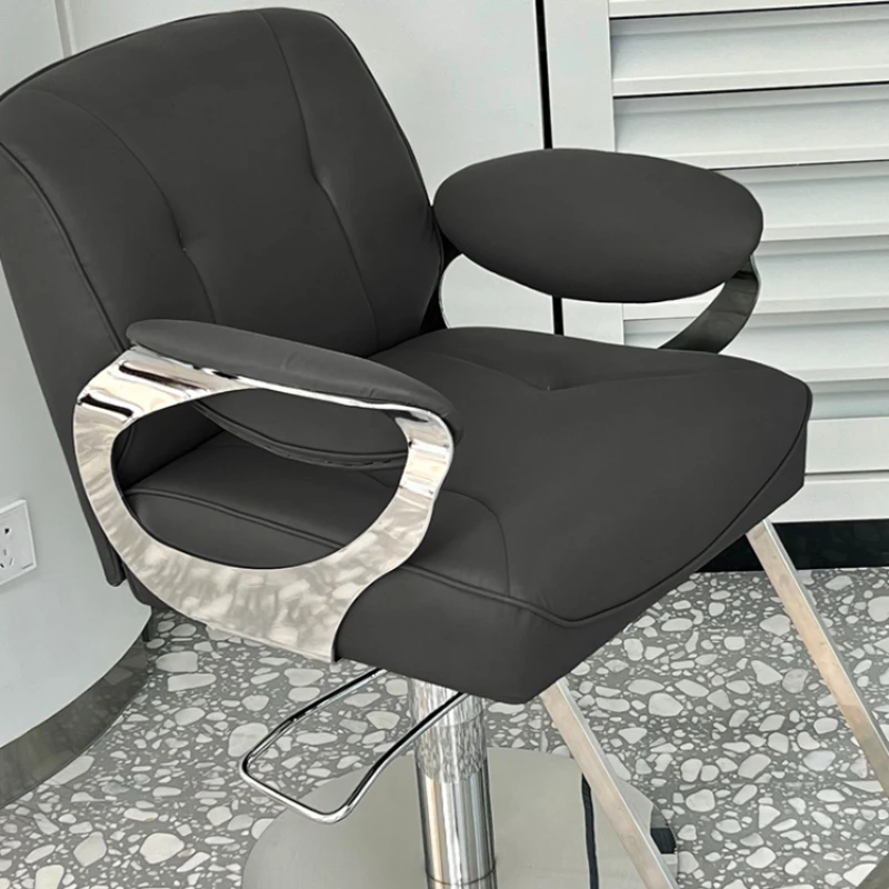 

Nail Salon Barber Chairs Ergonomic Hair Stylist Office Facial Barber Chairs Pedicure Chaise Stuhl Hair Salon Furniture WN50SC